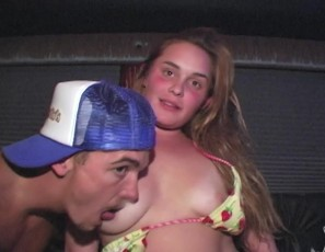 Drunk Couple Fucking on Bands Tour Bus Back Stage After Show