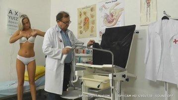 Sporty Babe Gynecological Exam Spy Cam Video