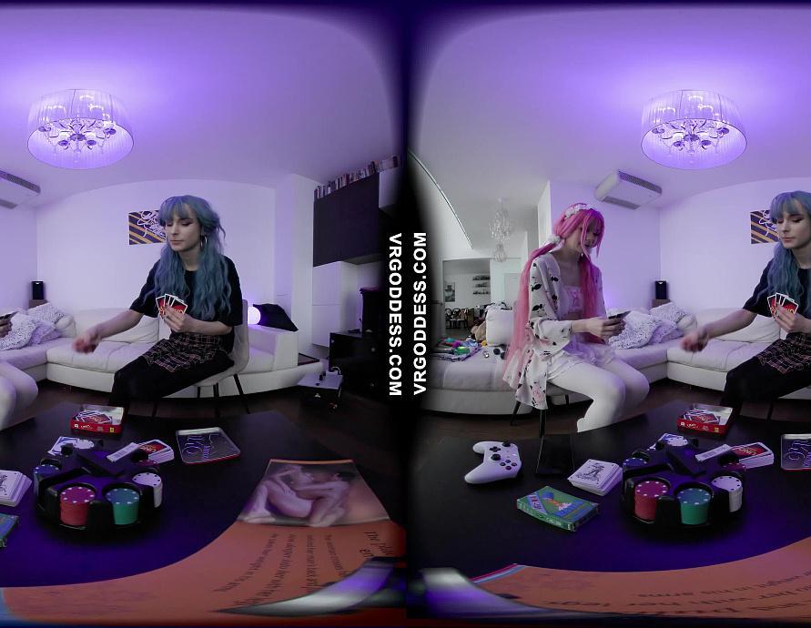 Lily Anglic And Poppy Really Playing Strip Card Games Until They Both Lose And Get Completely Naked