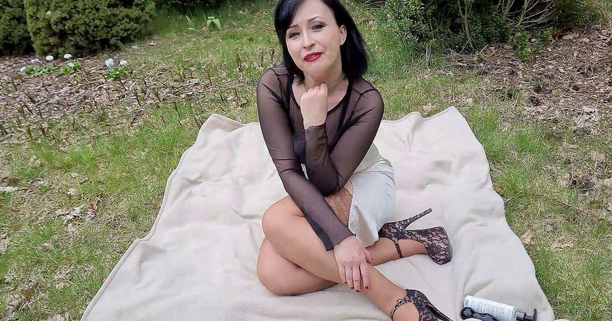 Brown Stockings In The Garden