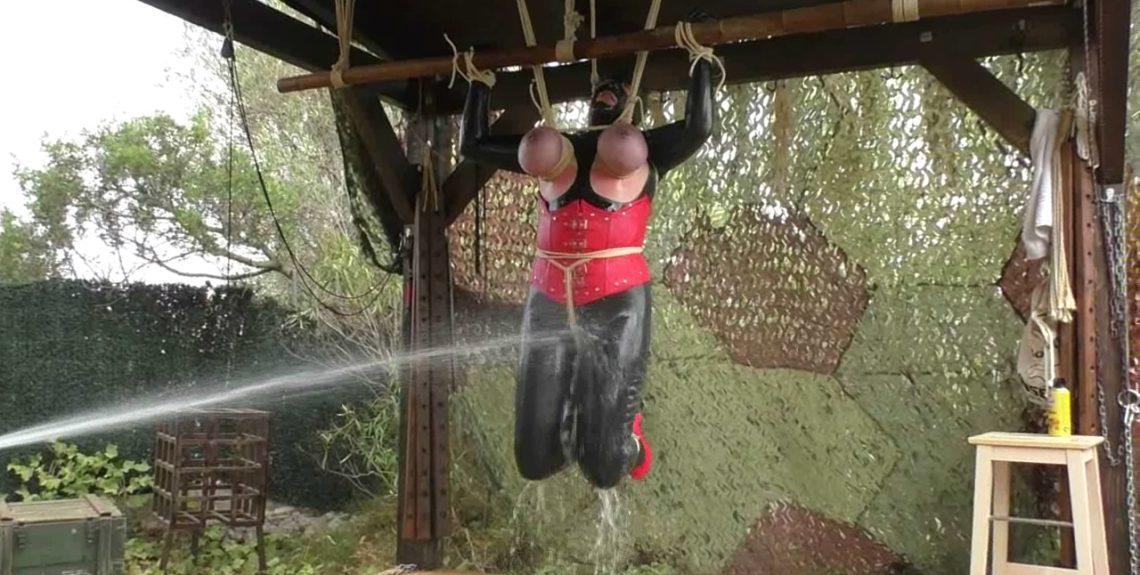 Full Tit Suspension And Water Play For Titslave Eve