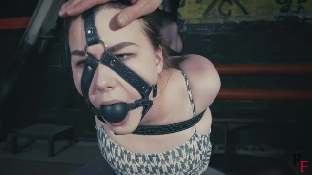 Tight Arched Hogtie with Elizabeth in Sexy Black Nylons