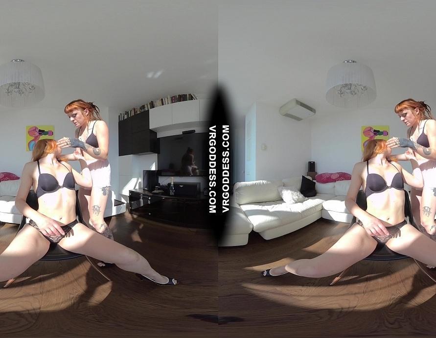 Double Ginger Stripteasing Beauties Romantic Lesbian Lovers Pussy Lick Drip Champagne Pussy Juices