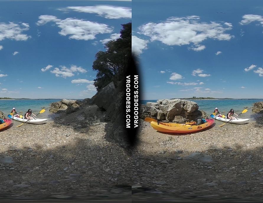 Matty and Josie Kayaking on Vacation Hiking Nude on Abandoned Island