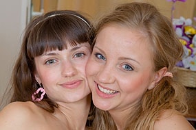 Cute Romantic Lesbian Couple