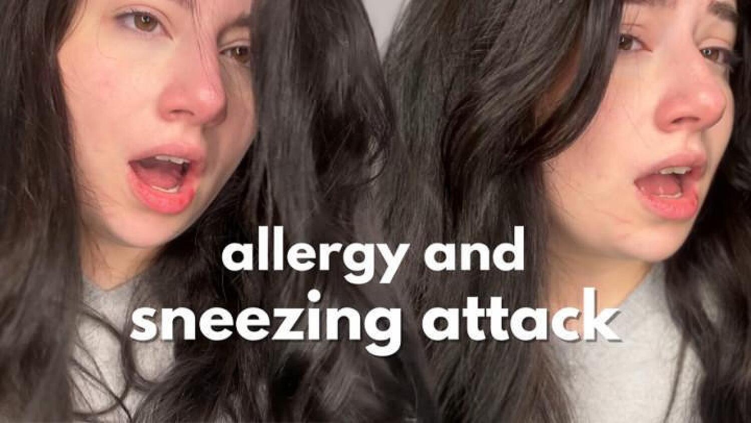 Sneezing & Blowing My Nose Messy Allergy Attack