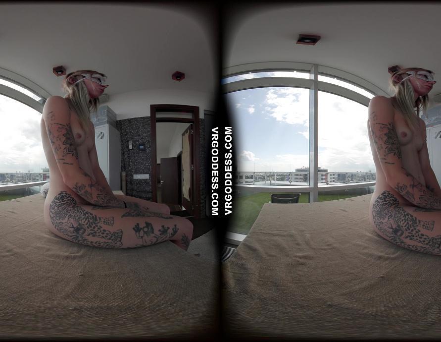 Bleika Masturbating And Showing Her Holes On A Table In The Penthouse