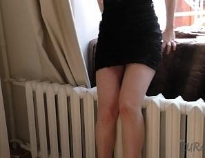 20 Yo Kima Masturbating with a Dildo for the First Time on Camera in an Open Window