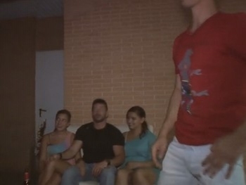 Only 18 and 19, They Already Know the Swinger World and Fuck with Anothers with Their Boyfriends Watching.