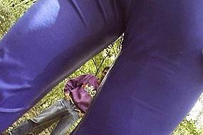Gal Caught in Piss Pants
