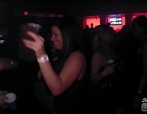 Hot Tampa College Girls Upskirt Dance Clubbing