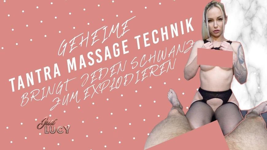 Geheime Tantra Massage Technik Bringt Jeden Schwanz Zum Explodieren | Just Lucy