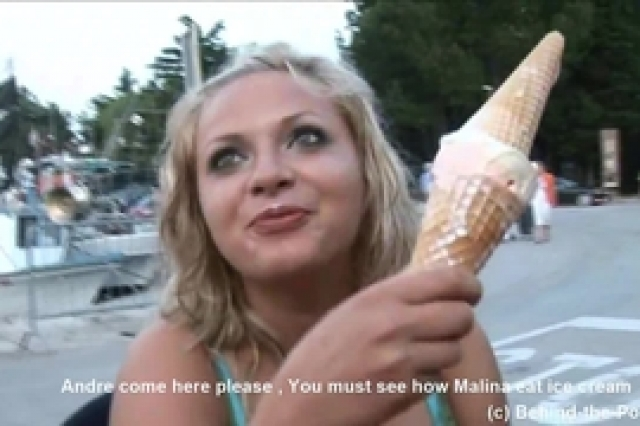 After Shot with Girls Go for Ice Cream
