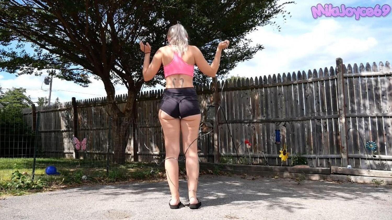 Jump Rope Work Out With Step-Mommy