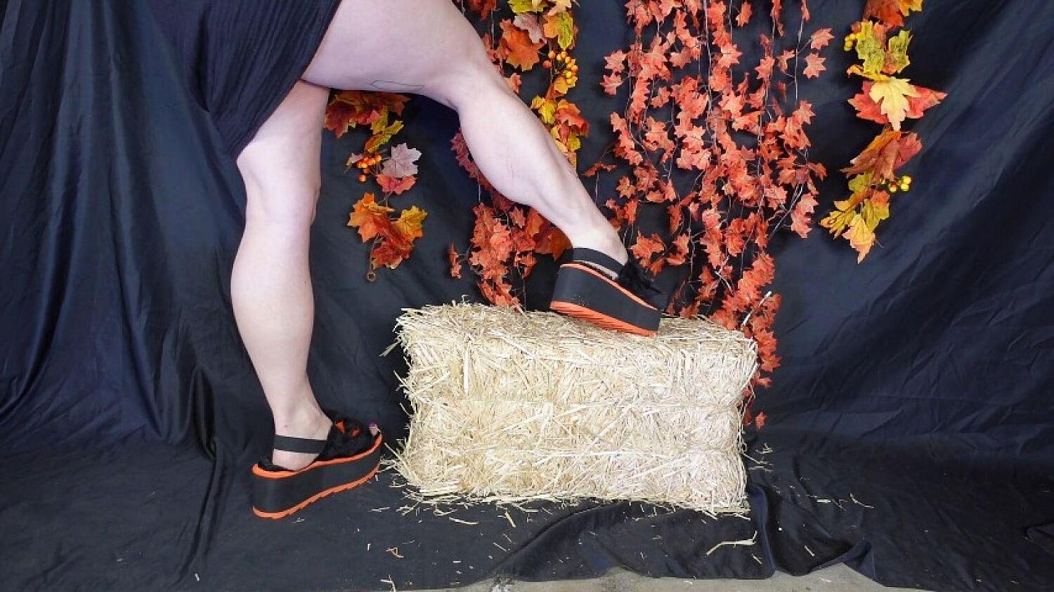 Muscular Legs And Calves In Halloween Platforms