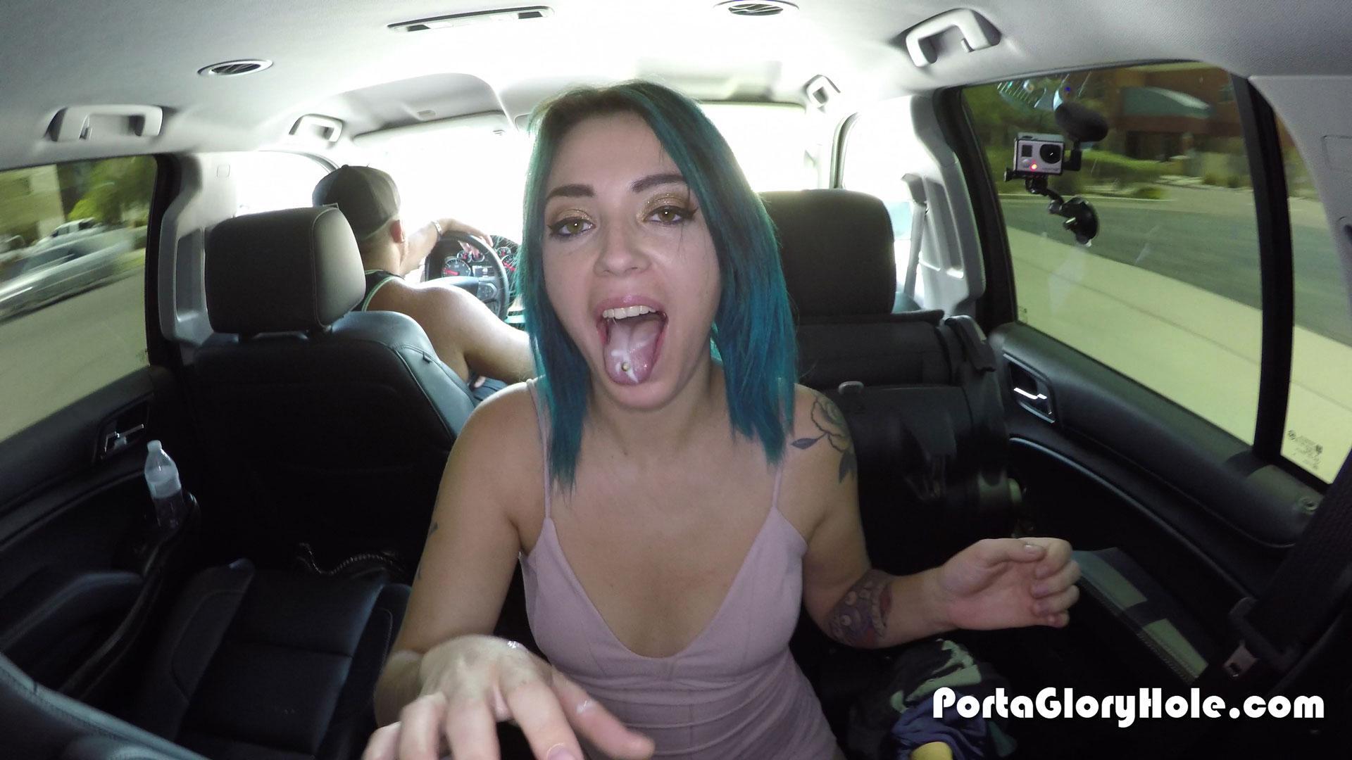 Anastasia On Her Way To The Porta Potty Gloryhole