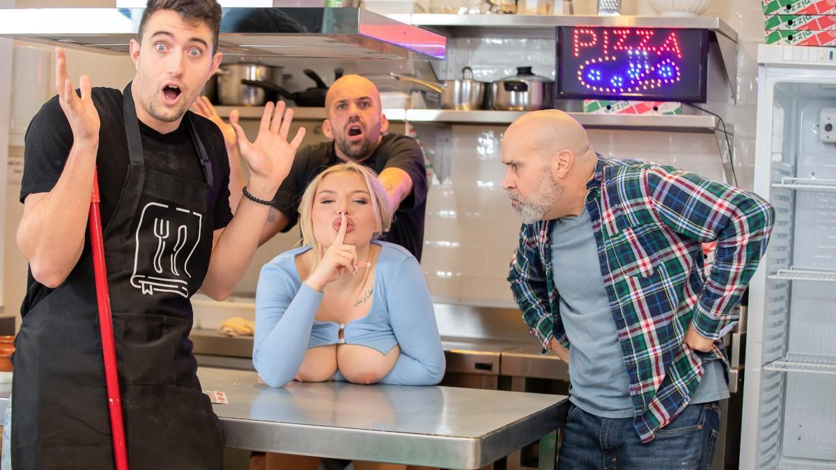 Stepmom Visits The Family Pizza Shop BTS