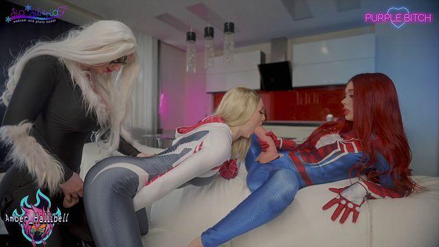 Marvel Girls: Lesbian Threesome Sia Siberia
