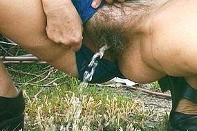 Mature in Pee Panties Masturbating