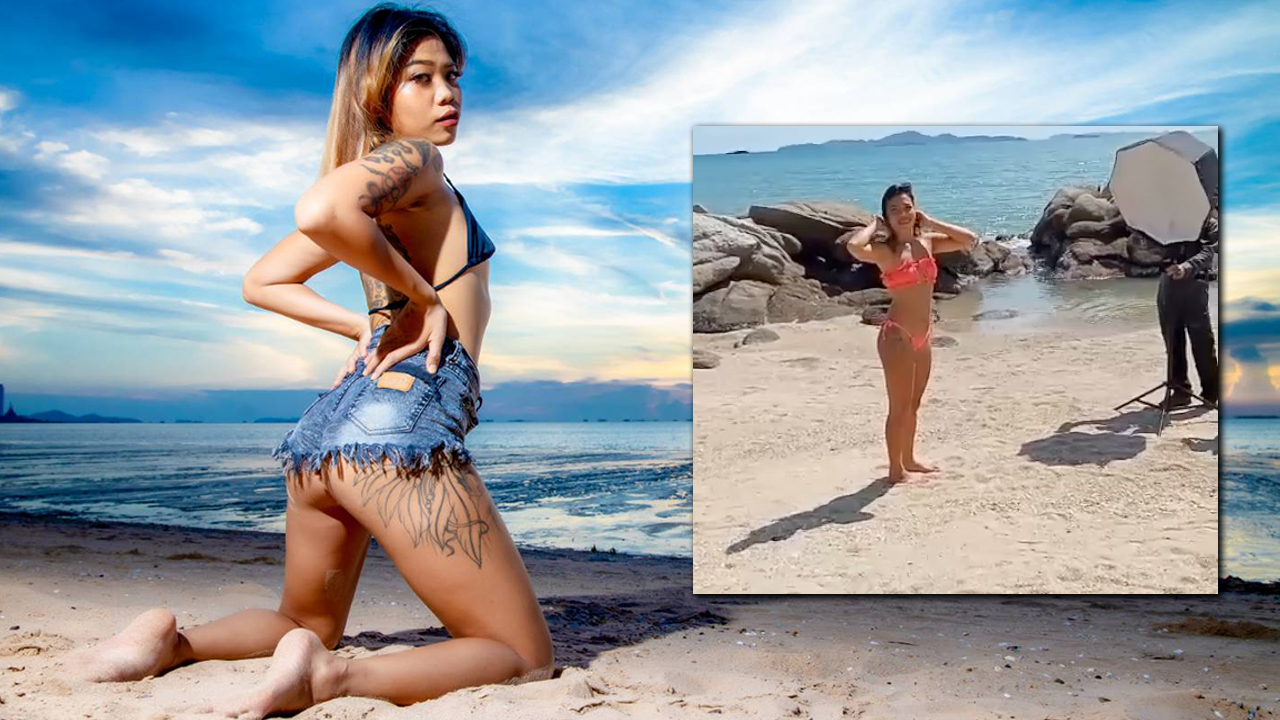 Asian Beach Babe Pics From My Lil Slut