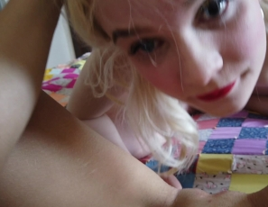 Spinner Blonde Fresh Face Kapri POV Pussy Licking Miss_Pussycat Little Pink Dress