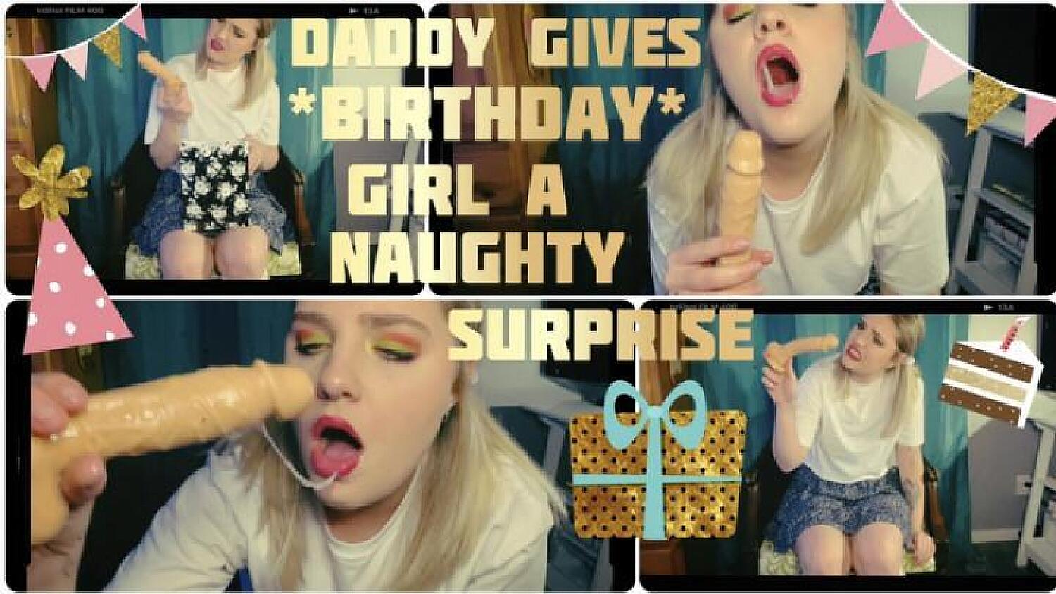 Step-Daddy Gives Birthday Girl A Naughty Surprise