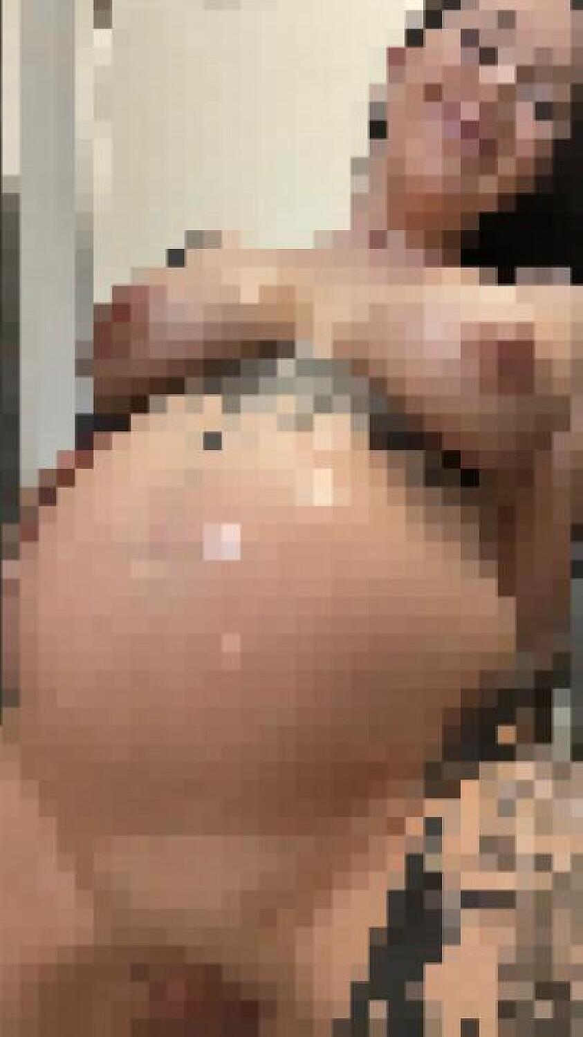 Pregnant Belly Oiling & Pussy Spreading