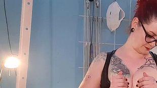 Latex Dominatrix Gets Really Wet!
