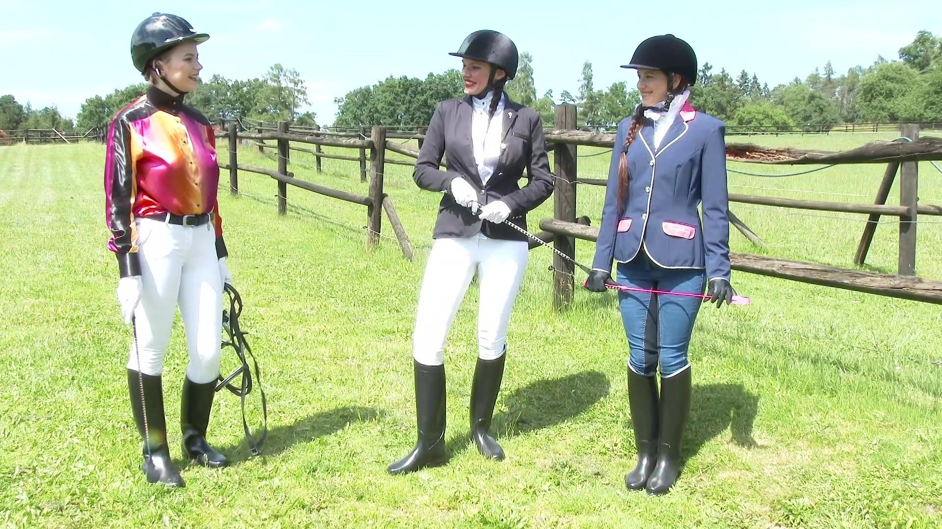 Marina Visconti Gets Glam Lezzie Training in the Arena