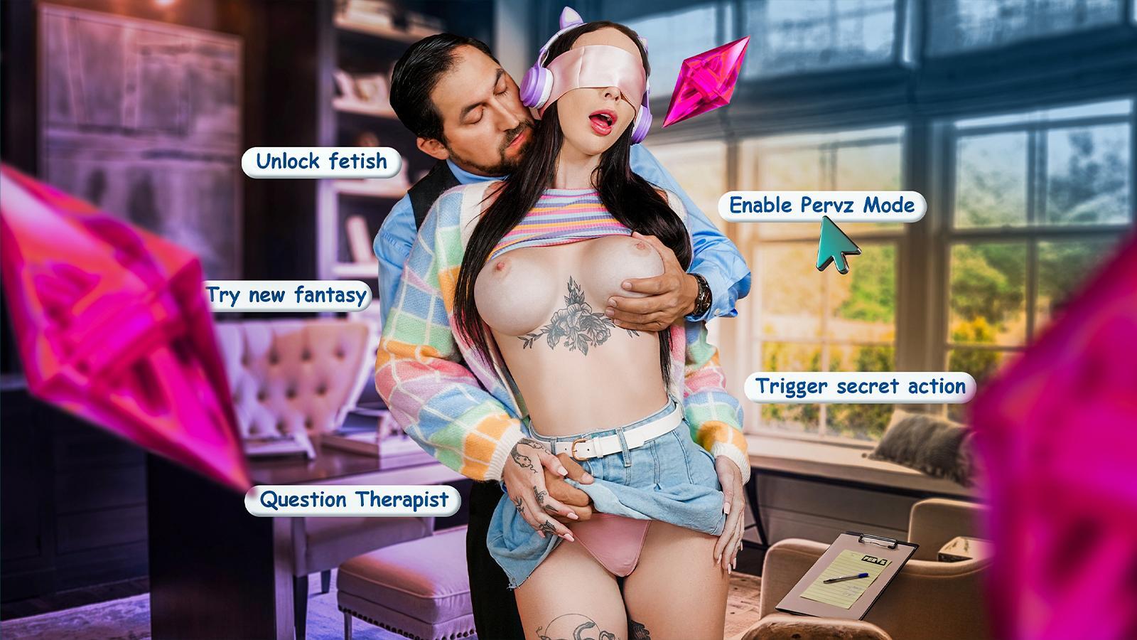“Fucking IRL?!” Shy E-Girl Squirts All Over Her Pervy Therapist’s Cock