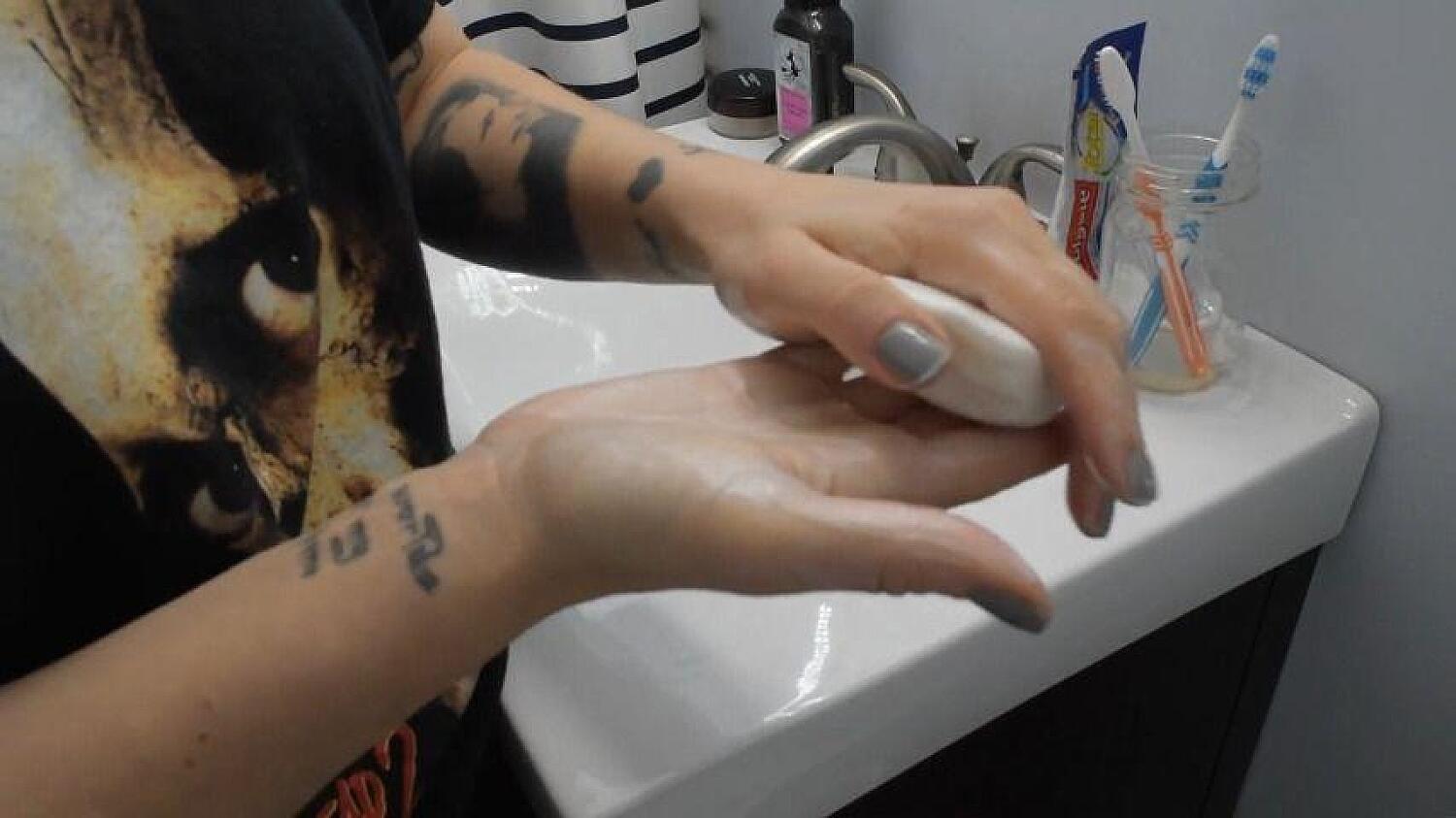 Hand Soaping And Washing