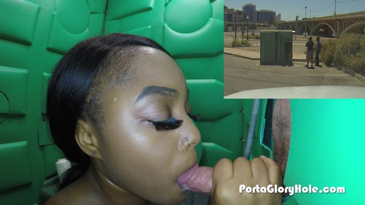 Black Girl Swallows Cum By a Lake