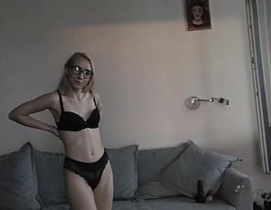 Kelly Lets Camera Girl Miss Pussycat Finger Her Tight Young Pussy and Pound It Out with a Huge Dildo