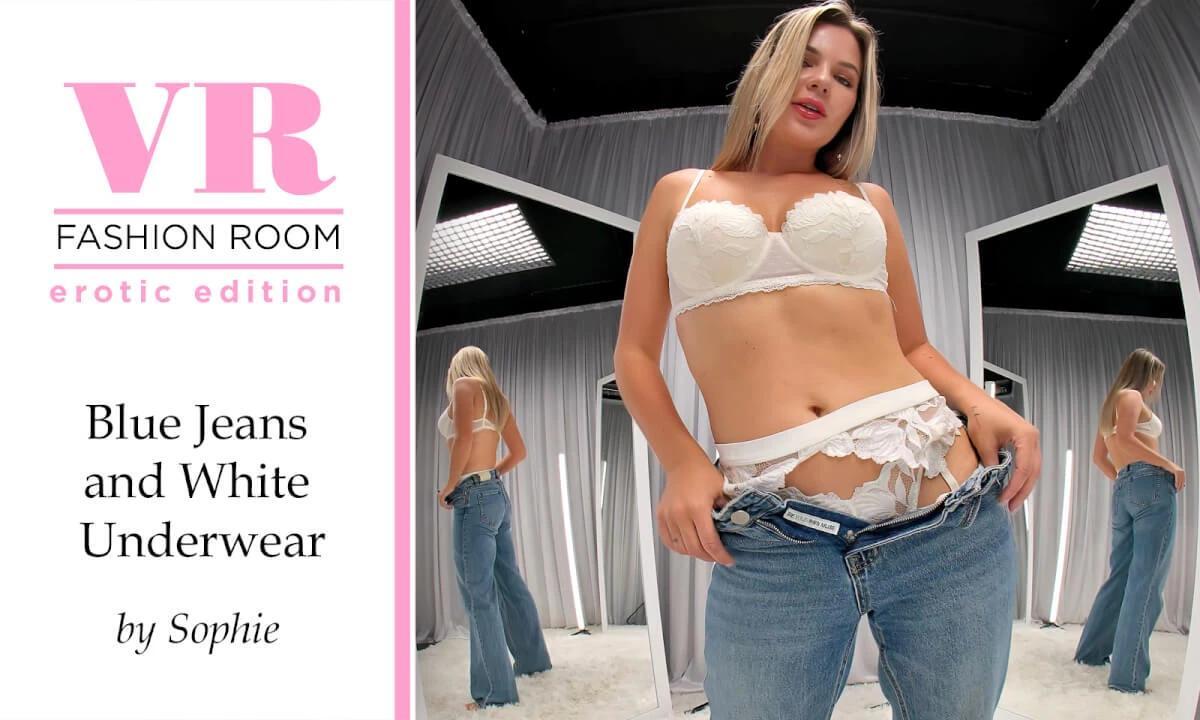 Blue Jeans And White Underwear By Sophie