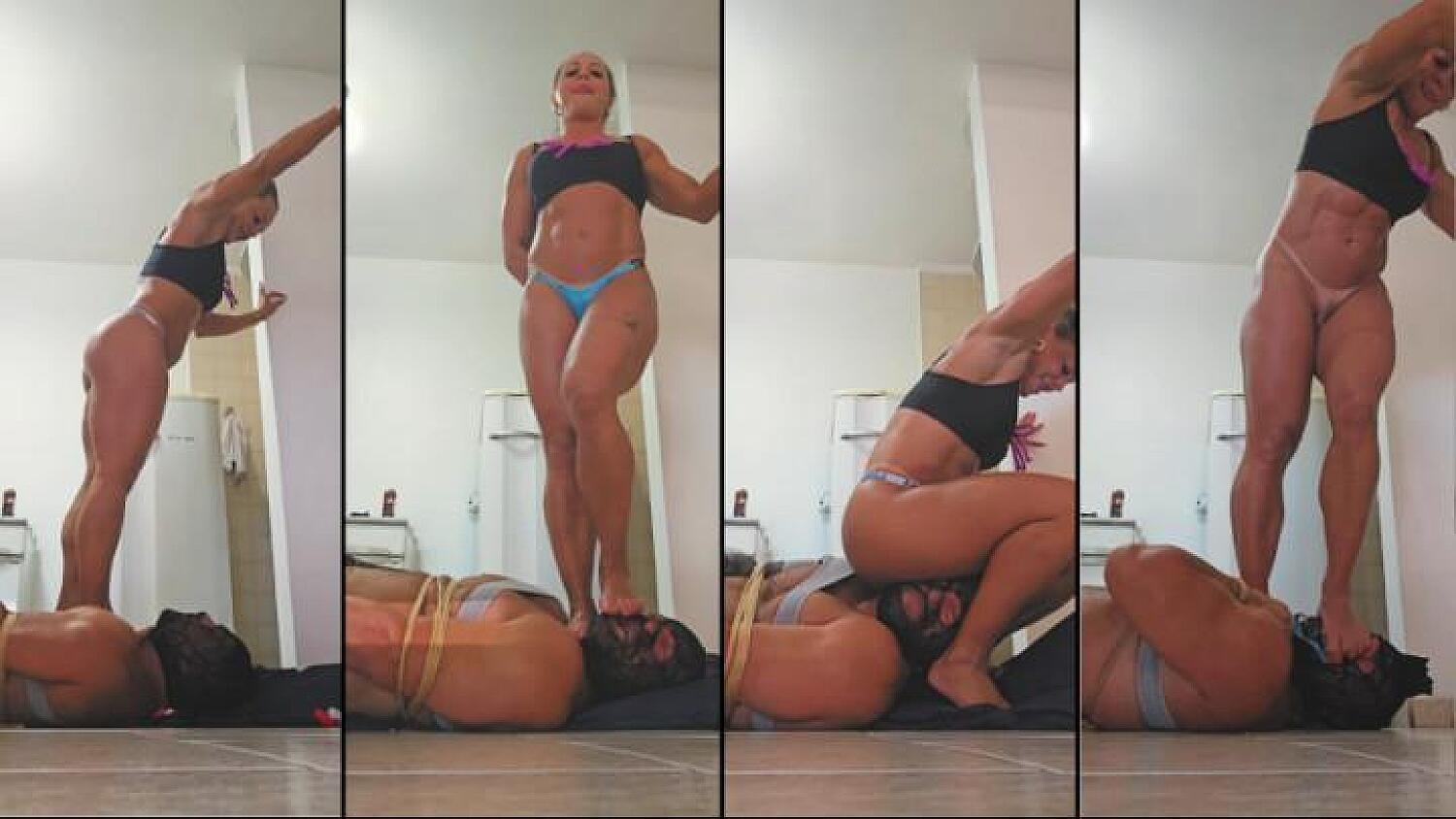 Big Brat Trampled By Lady's