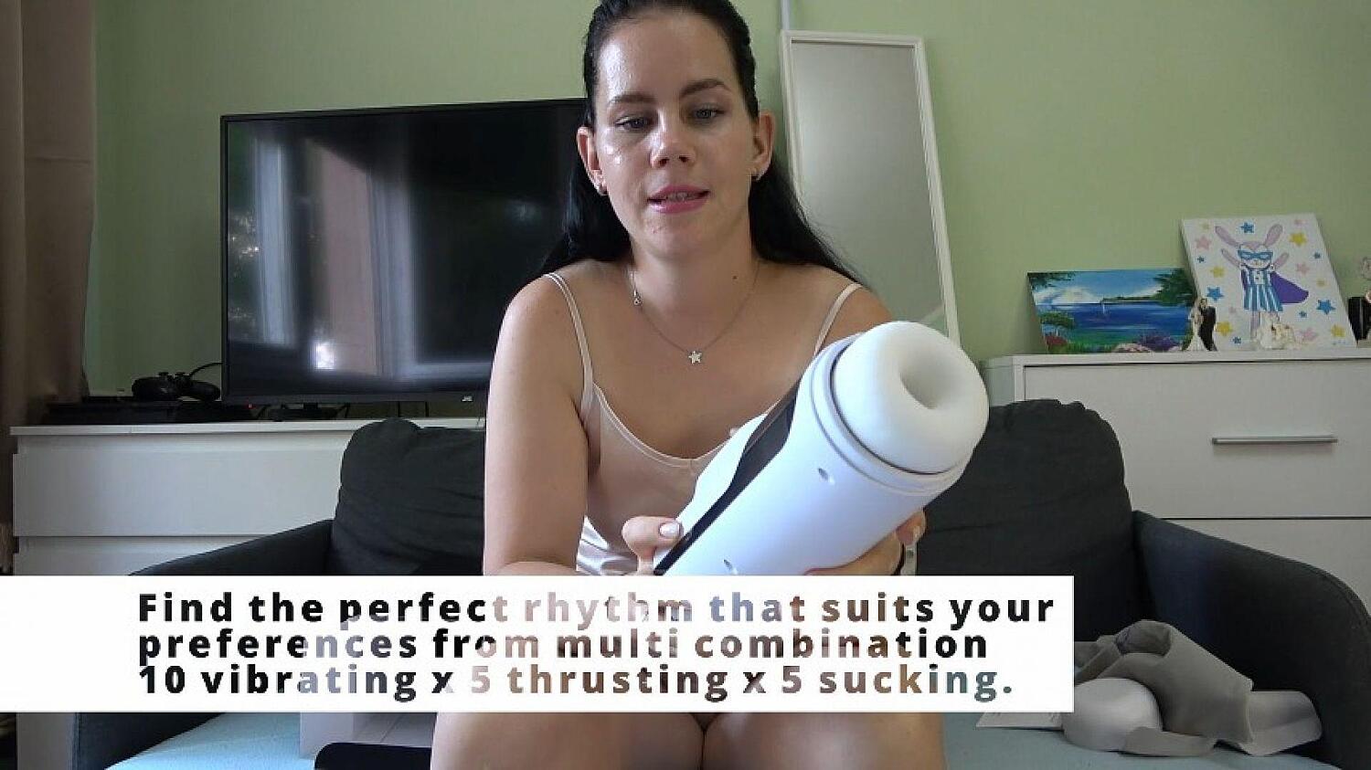 Anna Unboxes The New Xspacecup Thrusting Masturbator