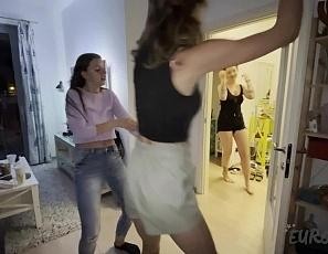 Hot Lesbian Sex While on Vacation with Miss Pussycat Adriana Rebeka Ruby and Sammy Pussy Licking Fun