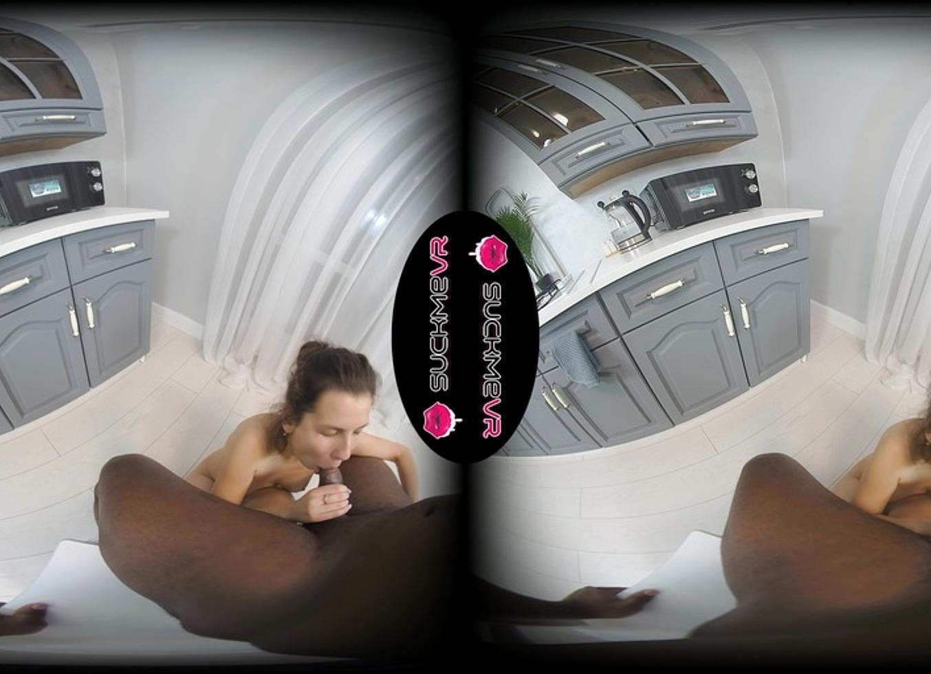 White Girl Taismercedes Enjoys Her First Big Black Cock In VR