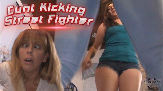 Cunt Kicking Street Fighter - Cherie Deville And Sinn Sage Cunt Busting And Body Busting Humiliation