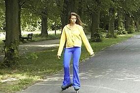 German Gal Urinates Outdoors