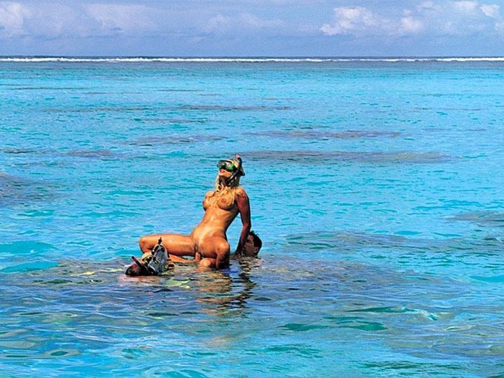 Katja Has Sex Underwater in the Tropical Waters Near Bora Bora