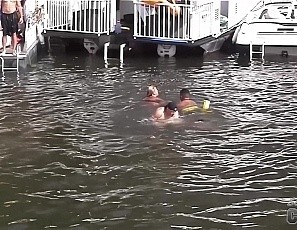 College Girls Who Love to Party Naked on the Lake
