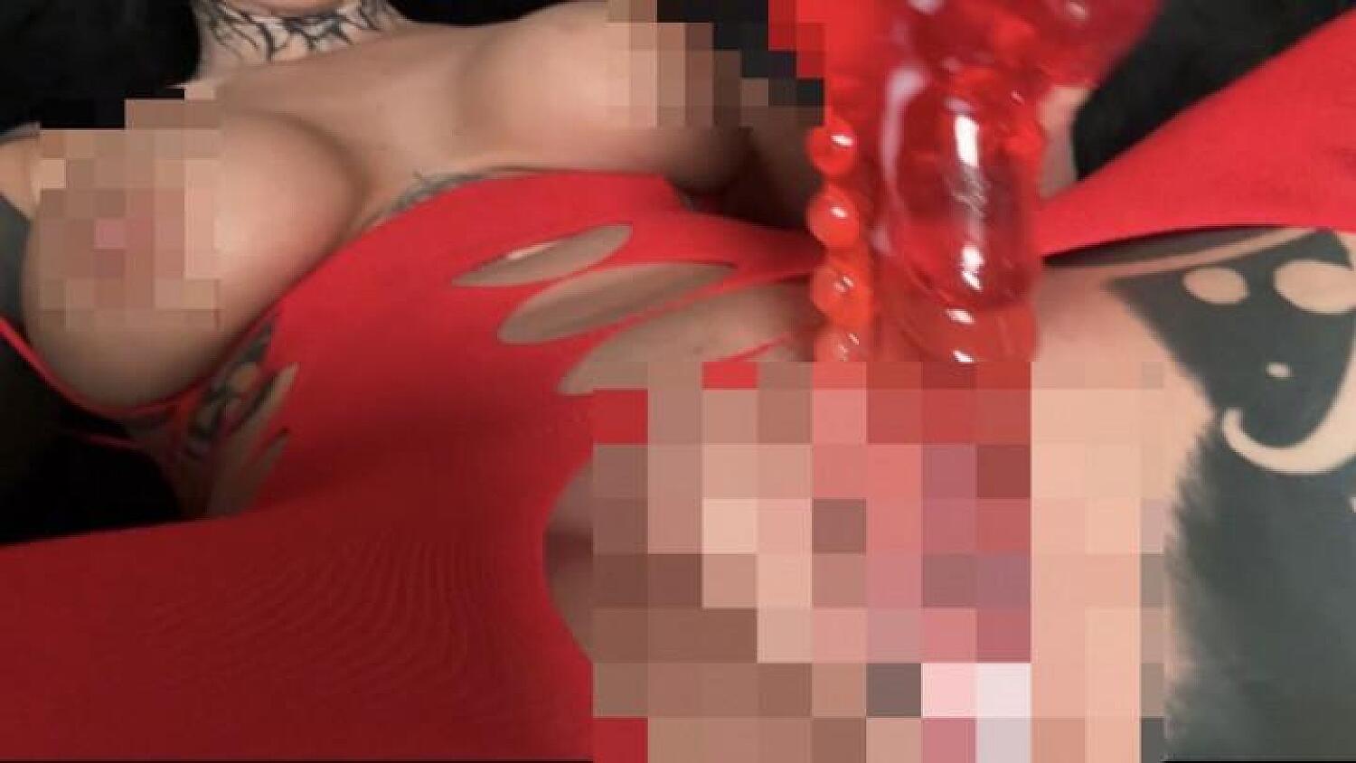 Ribbed Dragon Dildo Fuck