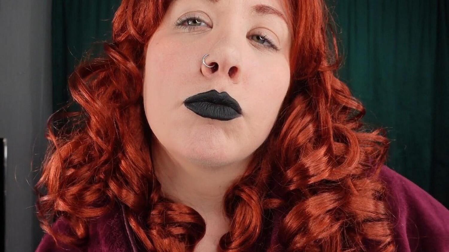 Black Lipstick Kisses And JOI For POV