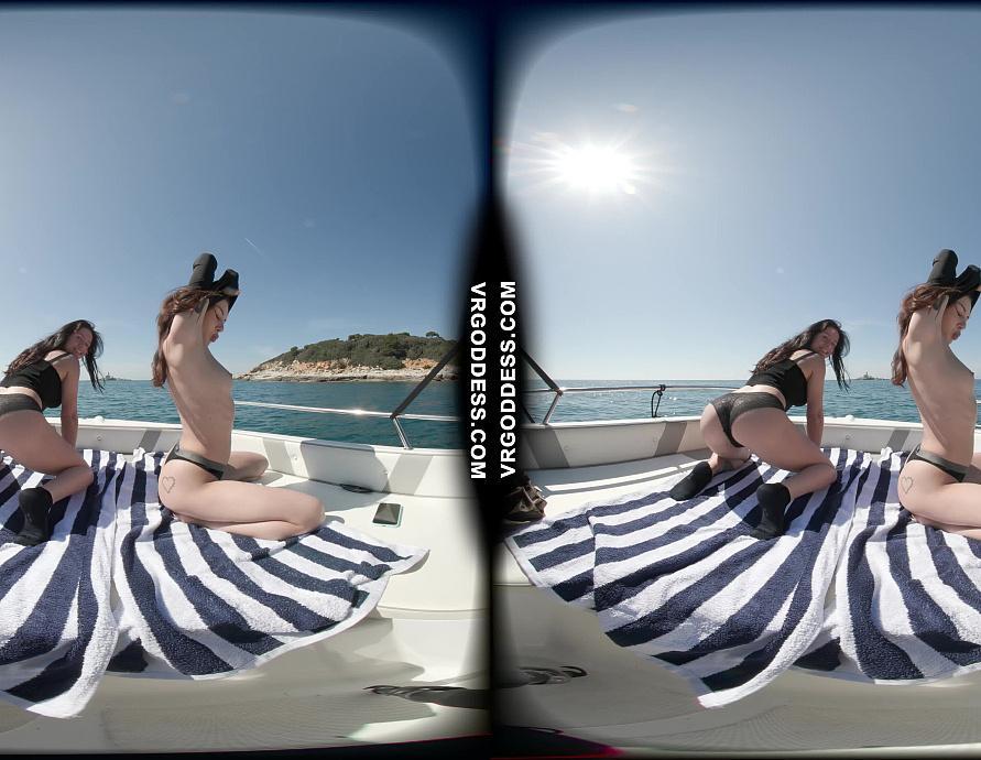 Gabriela Lati And Dora Naked On A Boat Hot Lesbians On Vacation In Italy