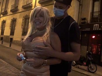 We Took the Movie Pornstar Monica Hole to Fuck All Over the Center of Madrid! We Have No Choice!