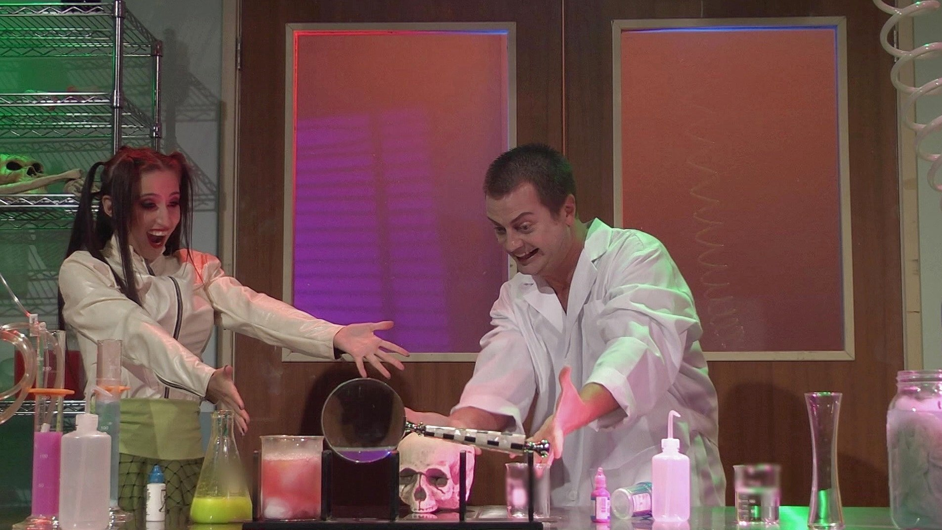 April Oneil Fucks a Mad Scientist and Catches His Cum in a Beaker