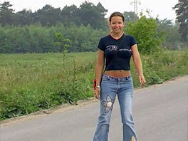 Caroline on Her Inline Skates
