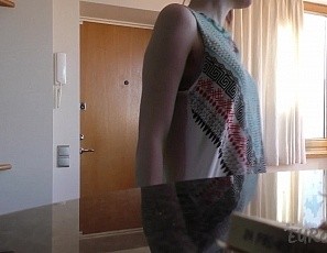Spinner Andy Teen Gives Me a Between the Scenes Blowjob with Cum Dribbling on Her Tongue