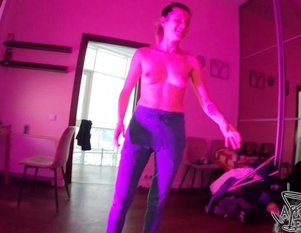 Josie Giving Me a Between the Scenes Handjob Until I Blow My Load All Over Her Perky Tits